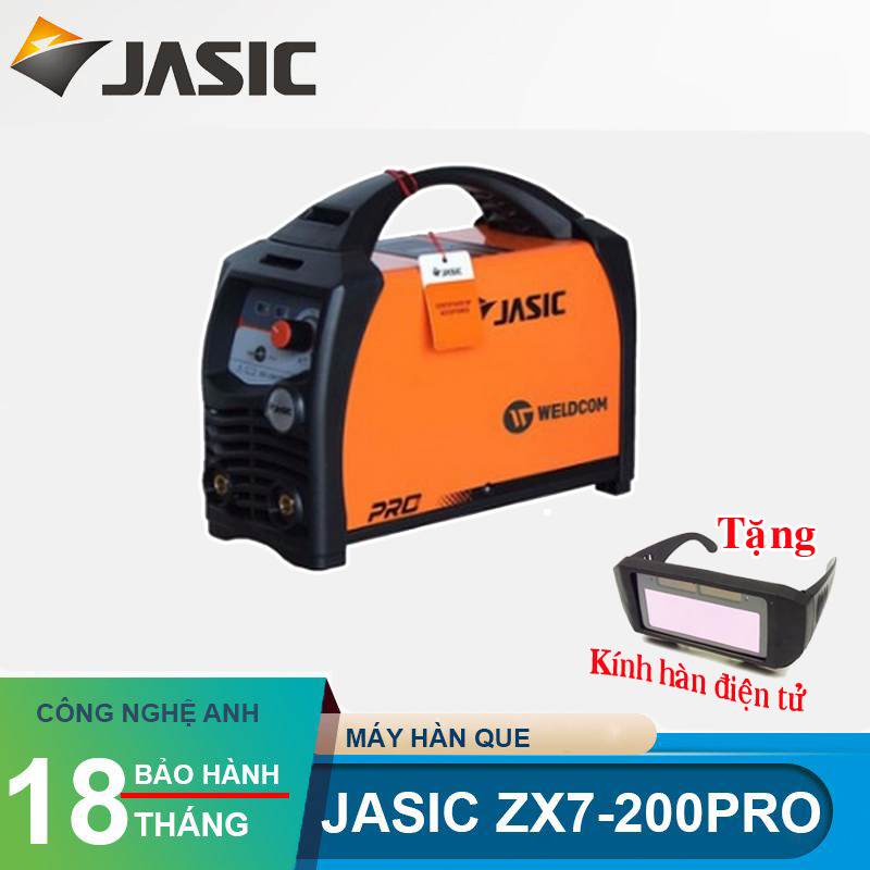 Máy hàn điện tử cao cấp JASIC ZX7-200 Pro (tặng 1 kính hàn điện tử cao cấp)