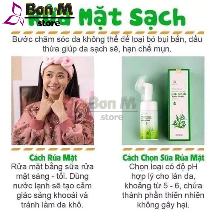 Sữa rửa mặt Ric Skin HA+