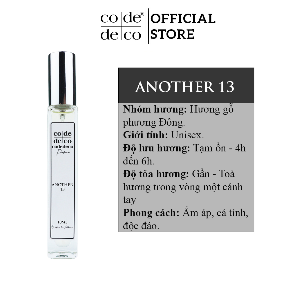Tinh Dầu Nước Hoa Code Deco Labo Another 13, Rose31, Santal 33 - 10ml
