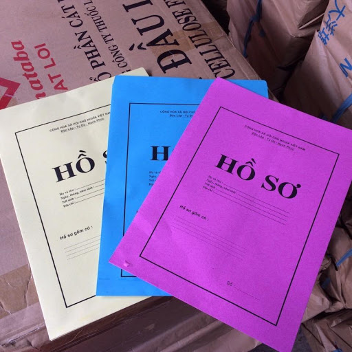 Bìa hồ sơ xin việc màu A4. 1 xấp 10 cái