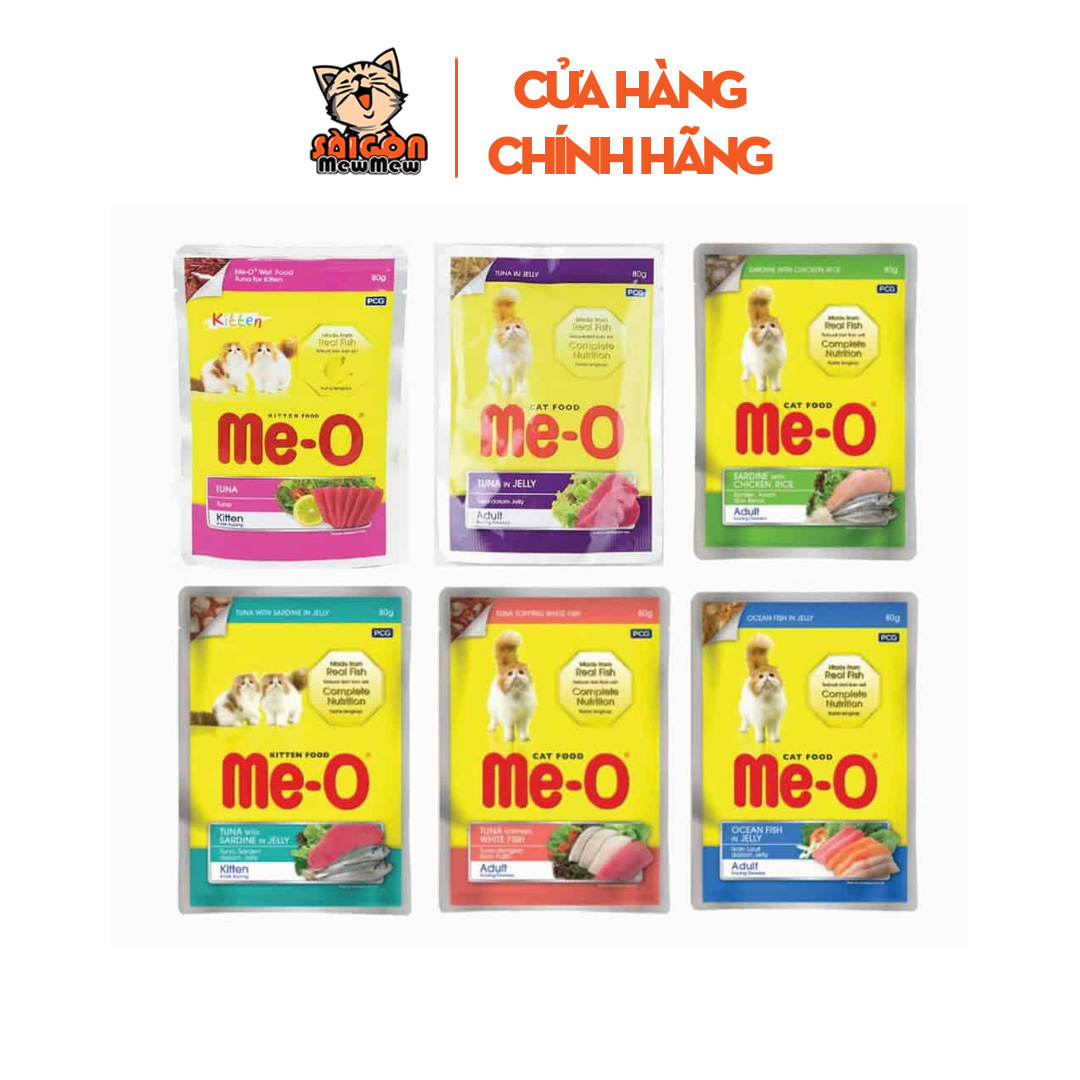 Pate cho mèo ME-O JELLY gói 80gr