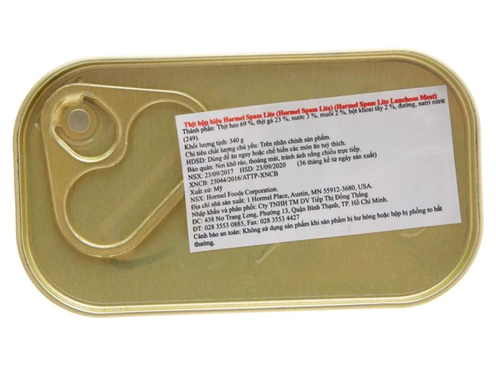 Thịt Hộp Hormel Spam Lite (Hộp 340Gr)