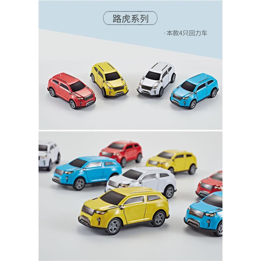 Bộ 4 mô hình xe đua bằng sắt - có bánh đà
