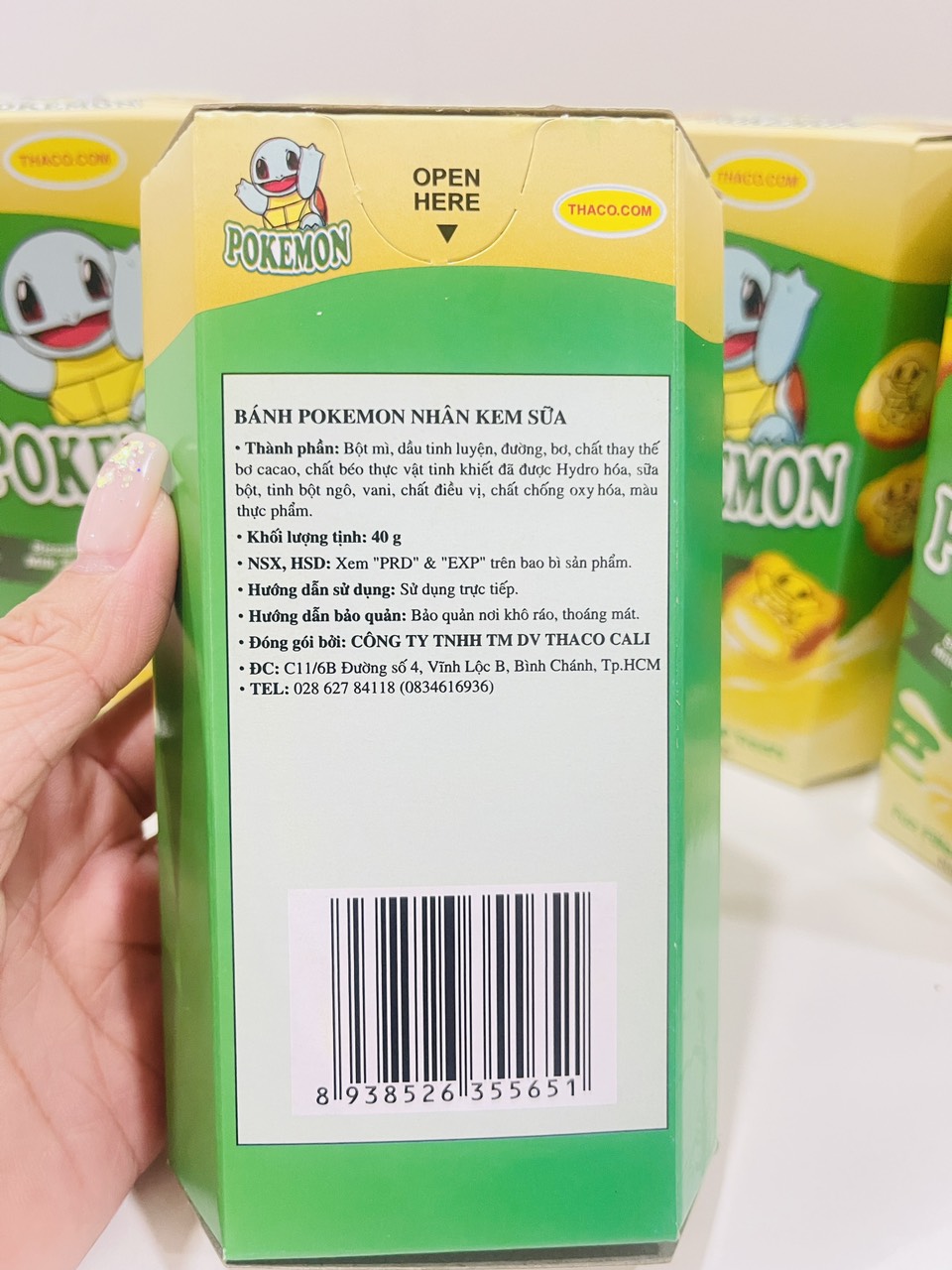 Bánh Pokemon nhân socola/nhân kem sữa