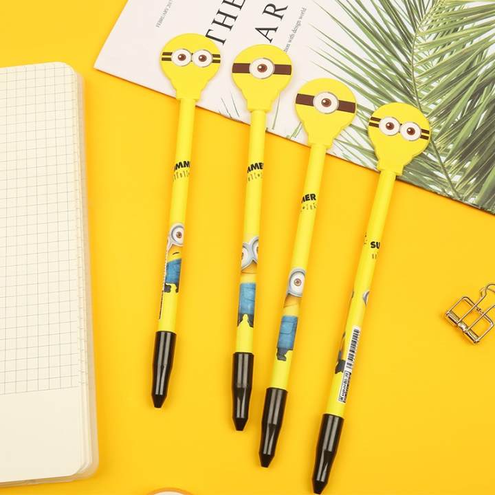 Bút bi mực nước hình minion có gương, viết mực hình hoạt hình, bút bi hcj sinh, văn phòng phẩm, đồ dùng học tập(BBM01)Gia dụng Huy Tuấn Hà Nội
