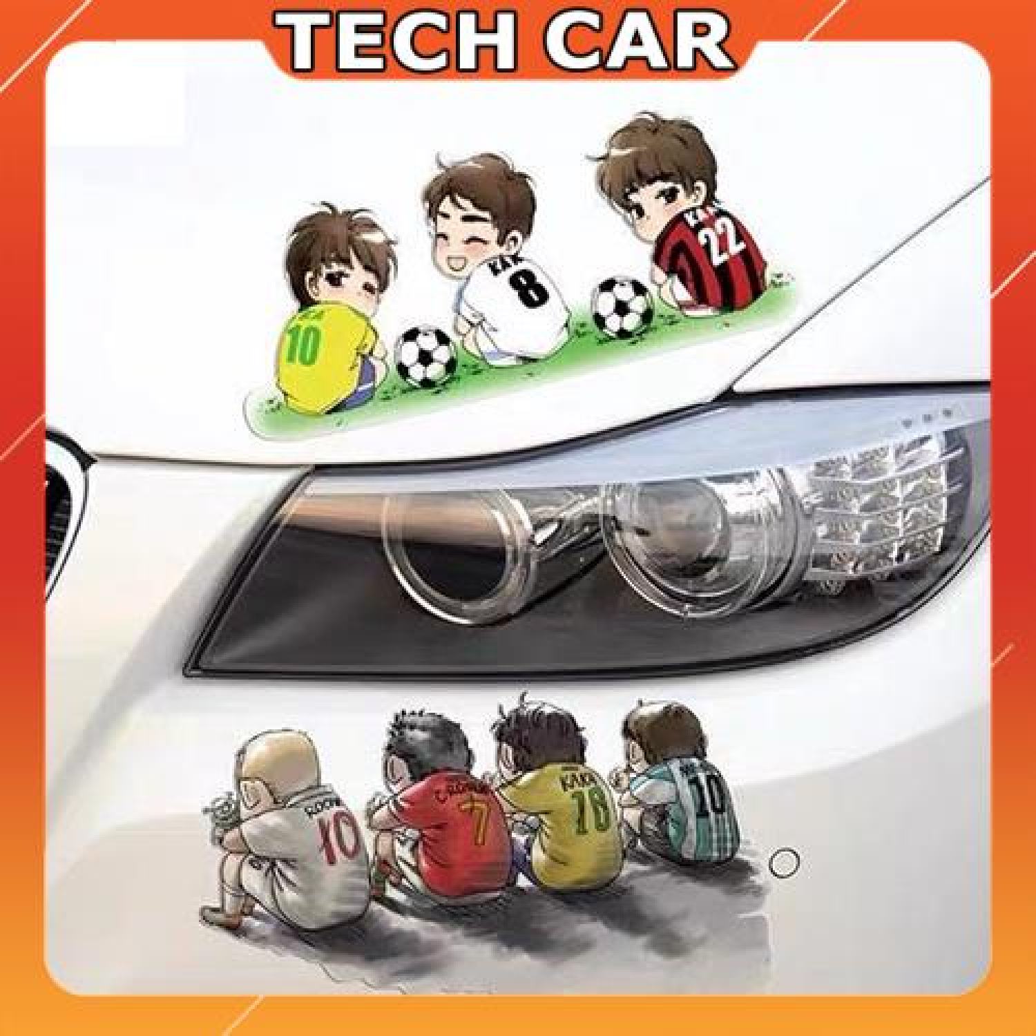 🍁𝐅𝐑𝐄𝐄𝐒𝐇𝐈𝐏🍁 Tem Decal Cầu Thủ Trang Trí Ô Tô