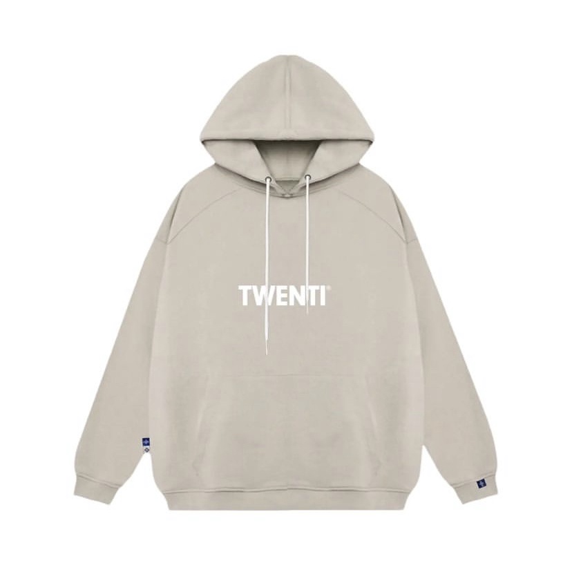 [Nhập Lazxuhuong03 - Giảm 40k/299k]ÁO HOODIE TWENTI NỈ COTTON IN BASIC