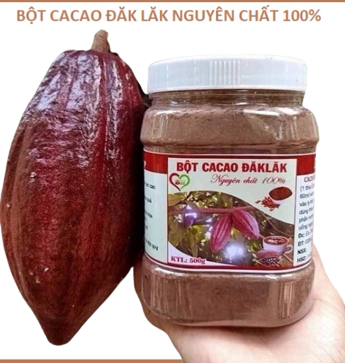 1kg Bột Ca cao Dăk Lăk Nguyên Chất 100%