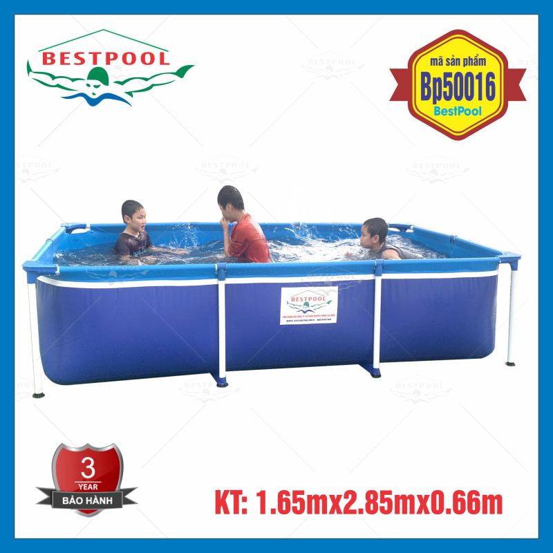 Bể bơi mini trong nhà BestPool 1.65m x 2.85m x 0.66m, bể bơi cho bé, bể bơi khung kim loại, bể bơi lắp ghép