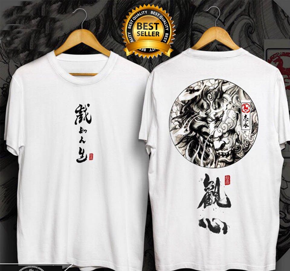 [HCM]Áo Thun Phong Cách Nhật Bản Cực Chất | Áo Chiến Binh Samurai Thư Pháp