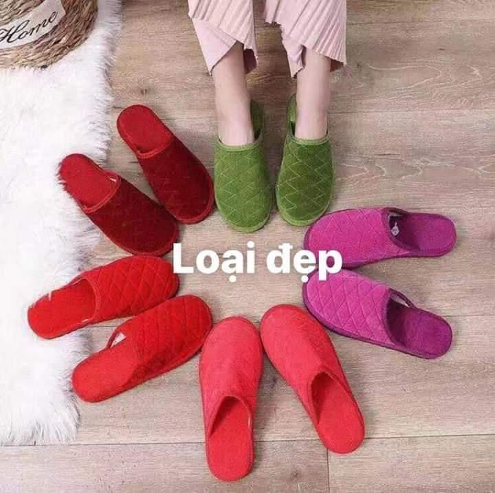 Dép  nhung đi trong nhà