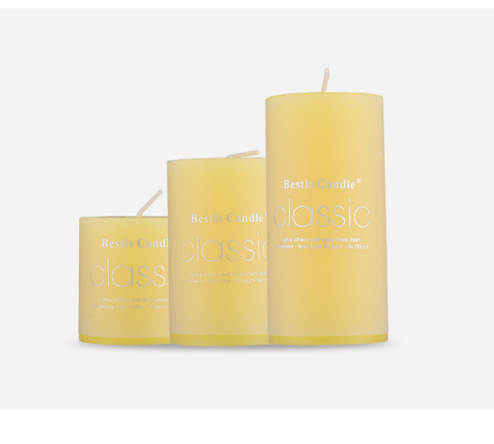 Nến trụ tròn classic nến thơm nhiều màu nhiều size trang trí tiệc