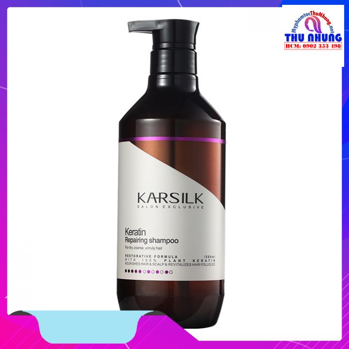 Dầu gội Keratin Karsilk Repairing phục hồi 800ml