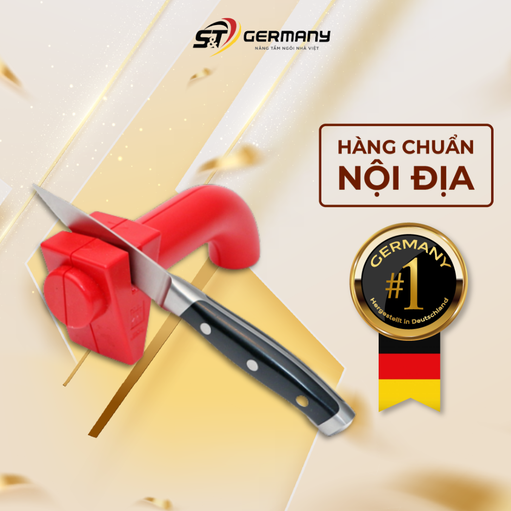 Mài dao nội địa đức zwilling đỏ thép không gỉ dễ sử dụng an toàn tiện lợi gọn gàng germanysnt 460004