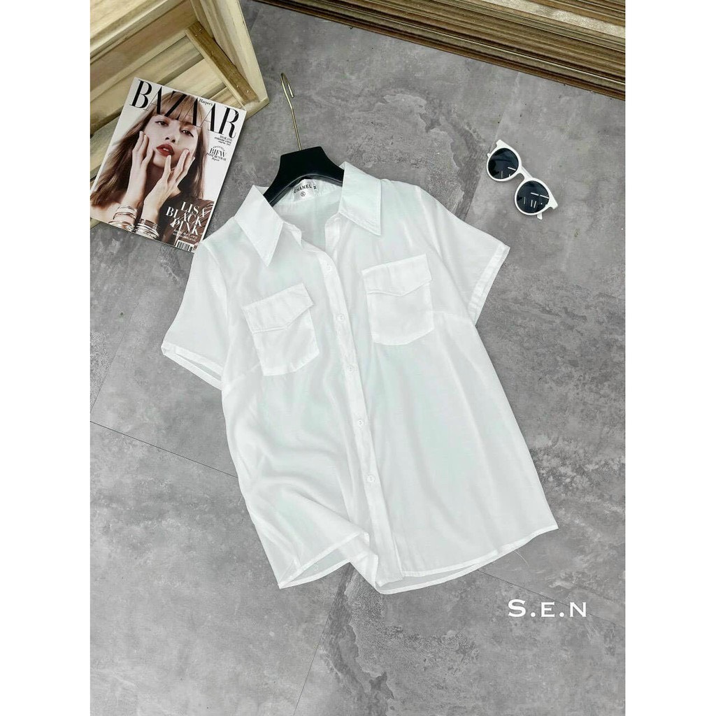 [FreeshipMAX] Áo sơ mi học sinh nữ