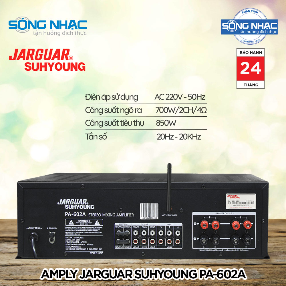 [HCM]Amply karaoke jarguar suhyoung PA602A