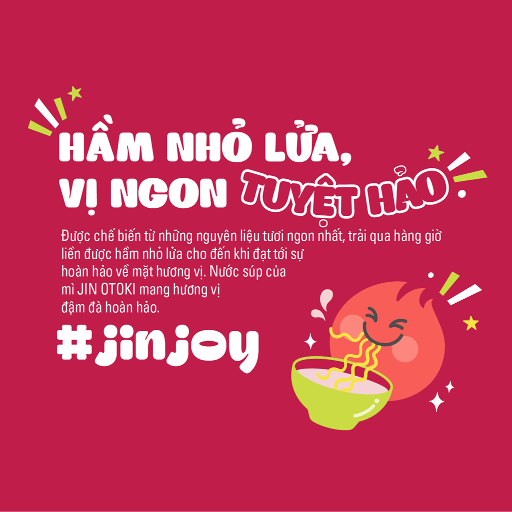 Combo 6 Ly Mì Jin Cay Hàn Quốc Otoki 65gx6