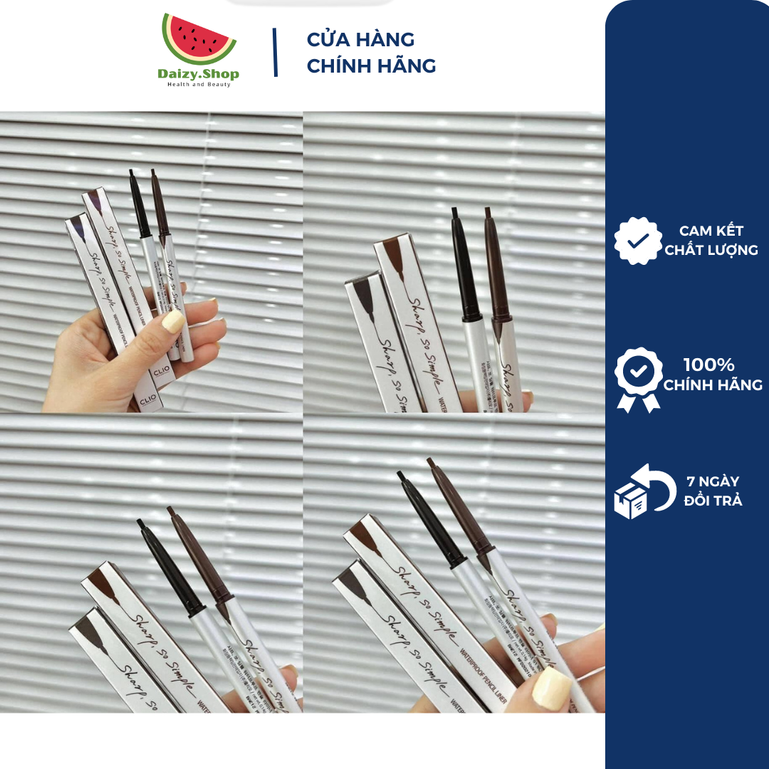 Chì Kẻ Mắt Clio Sharp So Simple Waterproof Pencil Liner