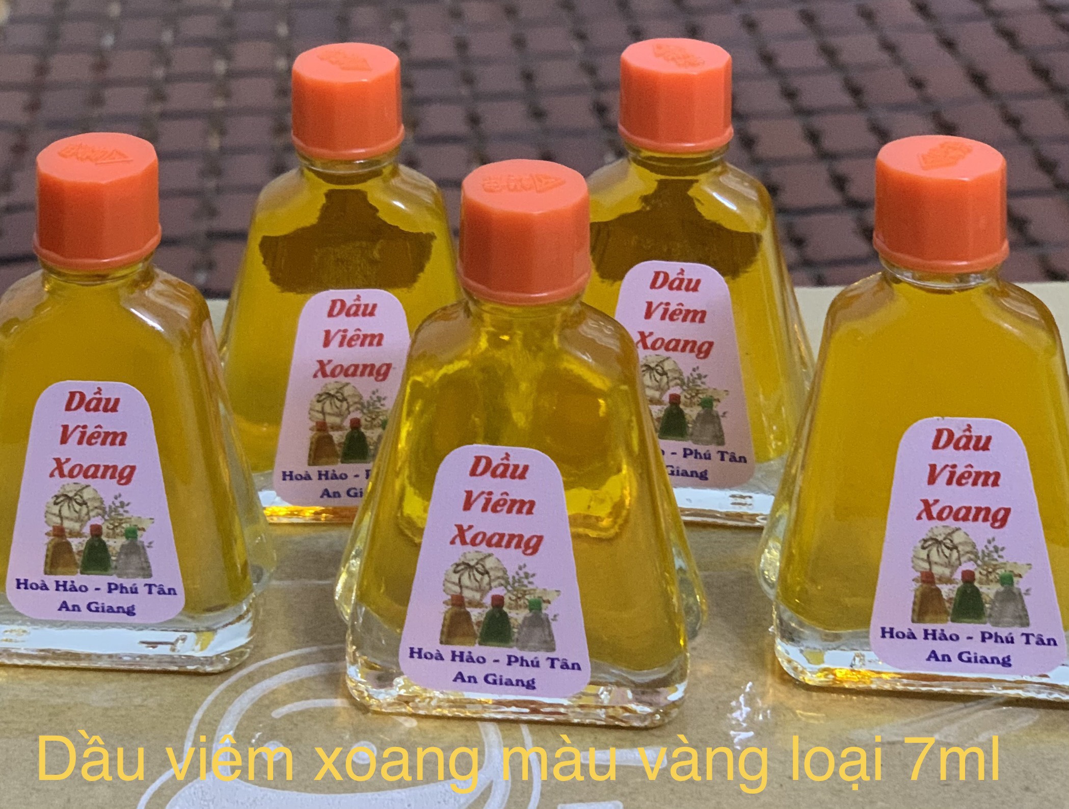 Dầu viêm xoang màu vàng 7ml (combo 5 chai)