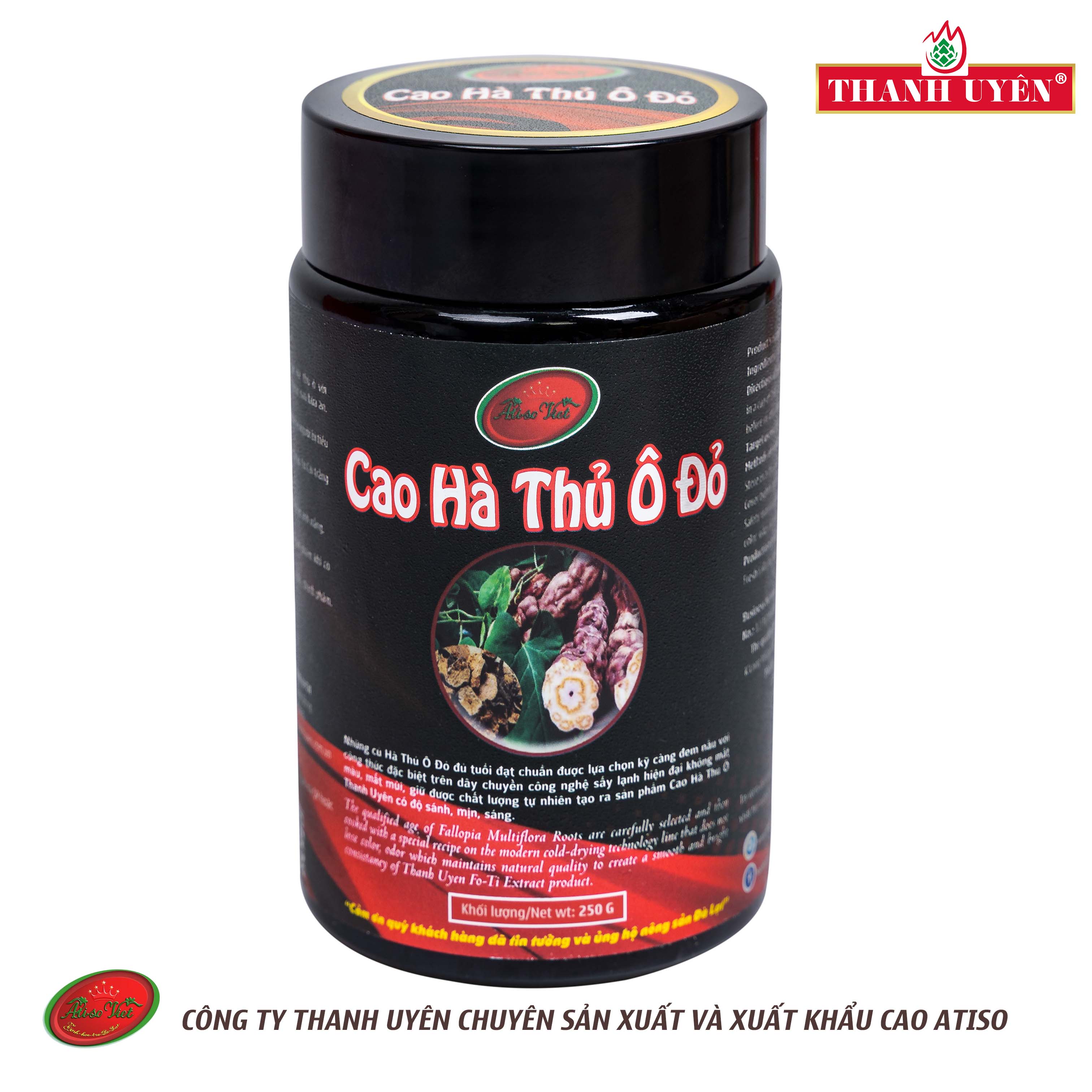 Cao Hà Thủ Ô Đỏ THANH UYÊN 250gr GIúp Đen Tóc Sáng Da
