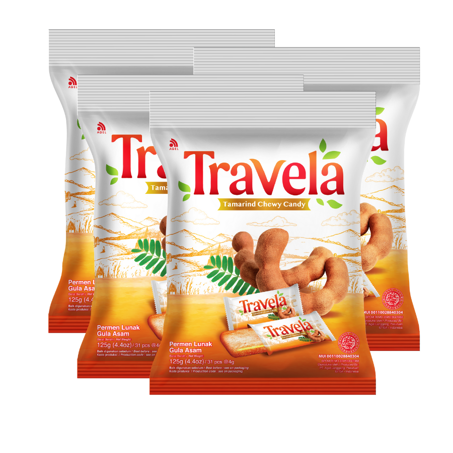 Combo 5 Gói Kẹo Me Dẻo Travela 125gr
