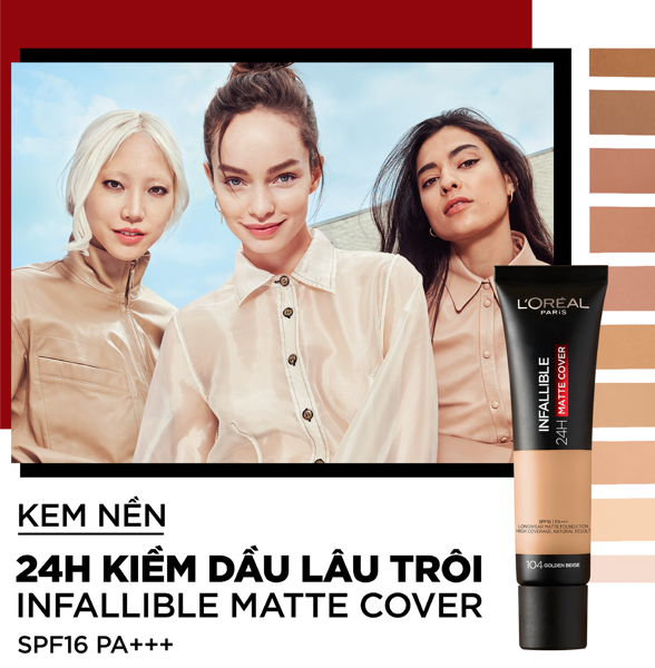 [CHÍNH HÃNG] Kem nền L’Oreal Infallible Pro Matte 30ml