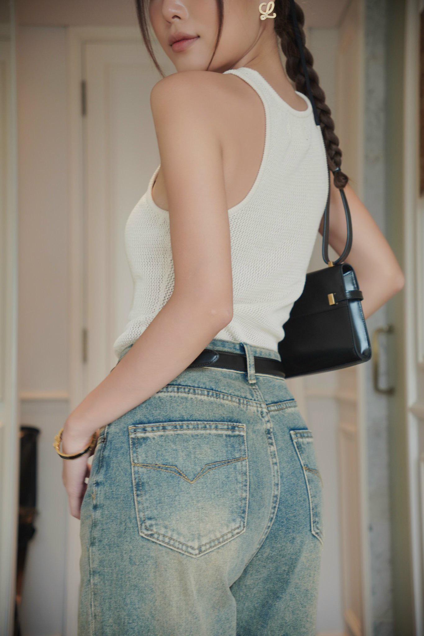 Quần jeans ống đứng BASIC UNO JEANS