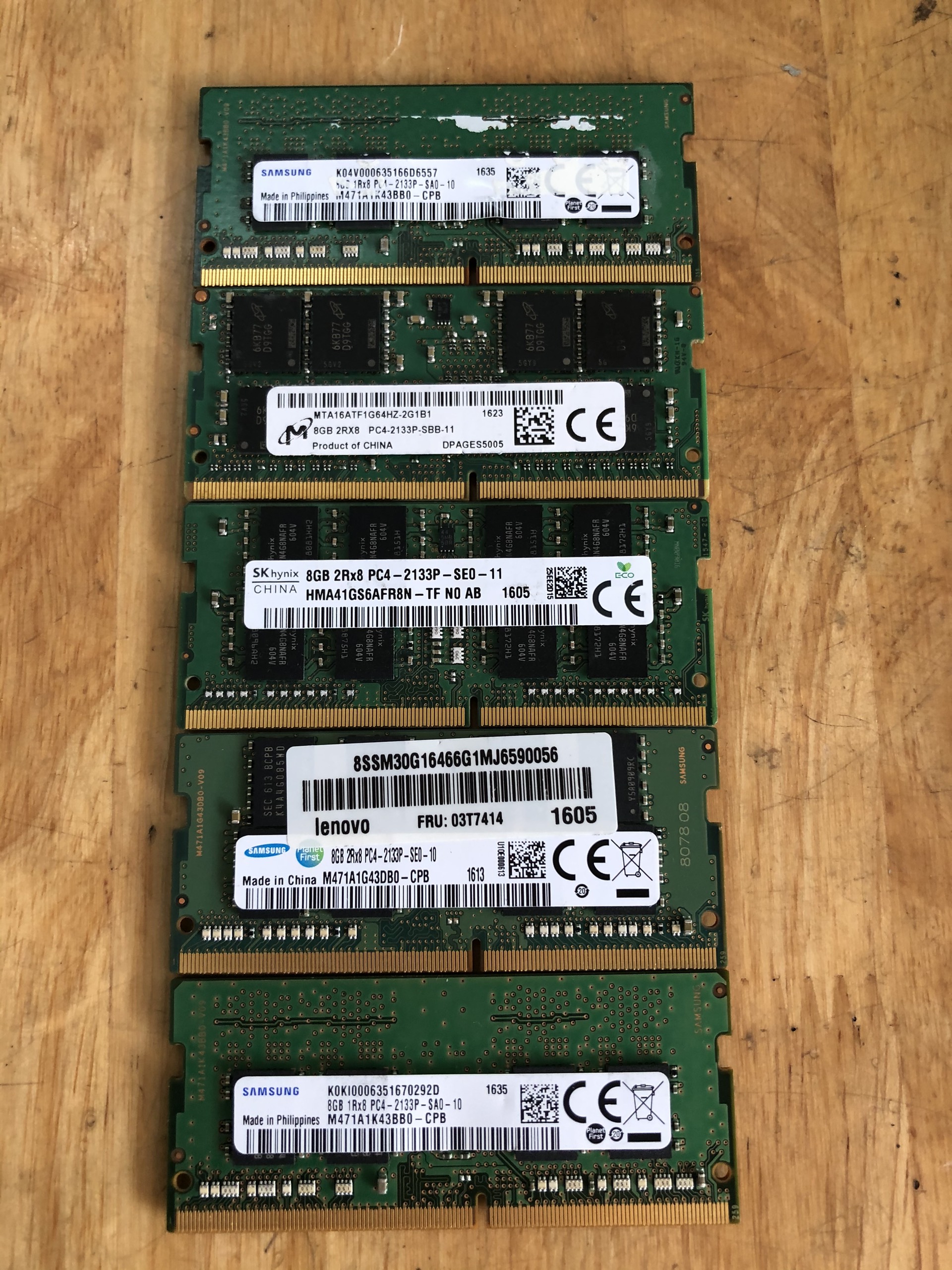 RAM DDR4 LAPTOP 8G BUSS 2133 HÀNG THÁO MÁY (BẢO HÀNH 36T)
