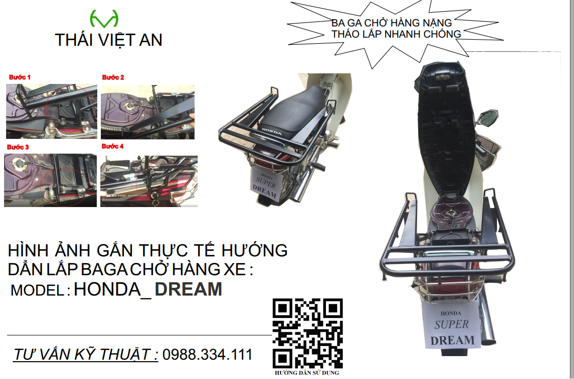 BA GA DREAM ( GIÁ CHỞ HÀNG )