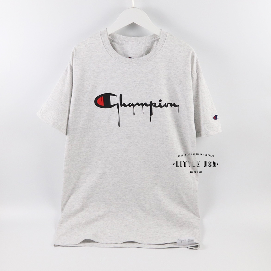 Áo Thun Champion® Tagless Drip Logo Tee (Tan Chãy) - Unisex Nam Nữ