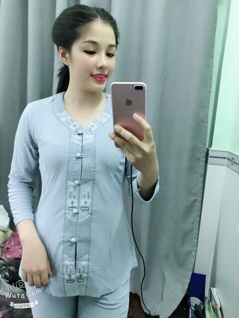 Đồ Lam Đi chùa - Áo Bộ Đi Chùa Thun Lắc