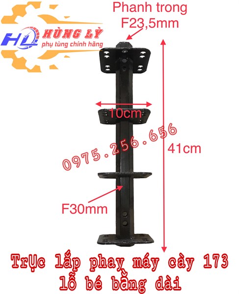 Trục lắp phay máy cày 173 lỗ bé trục bằng phụ tùng máy cày phụ tùng máy nông lâm nghiệp