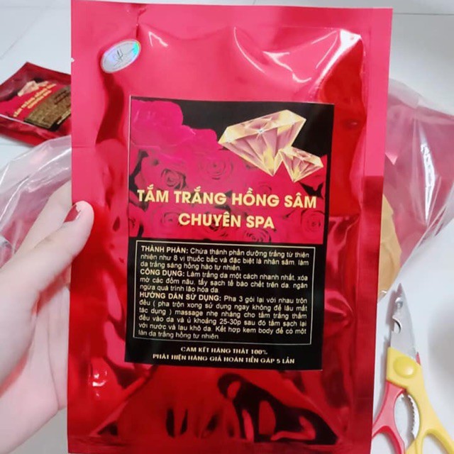 [HCM]Tắm trắng hồng sâm chuyên spa