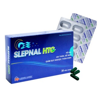 Viên uống an thần - dễ ngủ - giảm suy nhược thần kinh SLEPNAL HTC Hộp 30 viên thumbnail