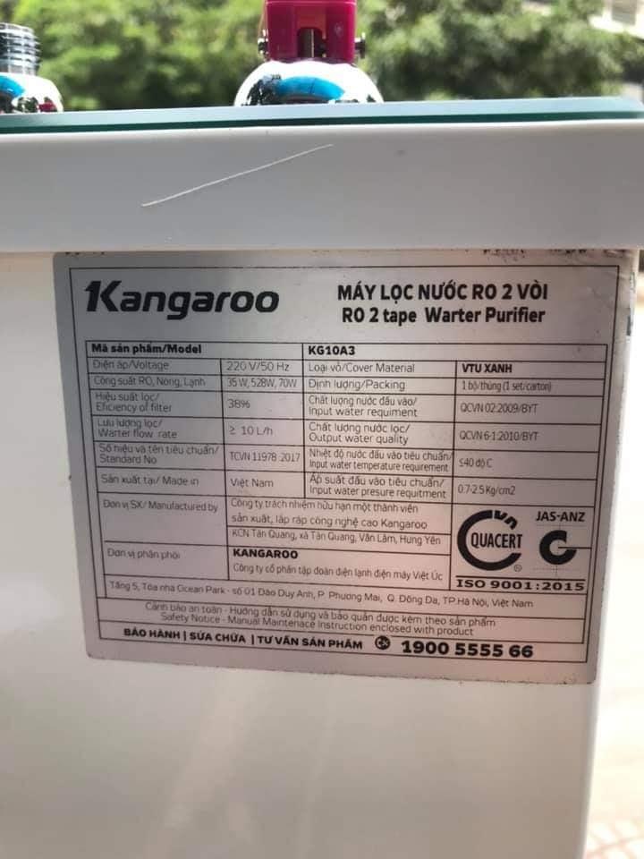 MÁY LỌC NƯỚC R O NÓNG LẠNH KANGAROO