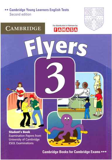 Cambridge Flyers 1,2,3,4,5,6,7,8,9 màu(tặng kèm audio