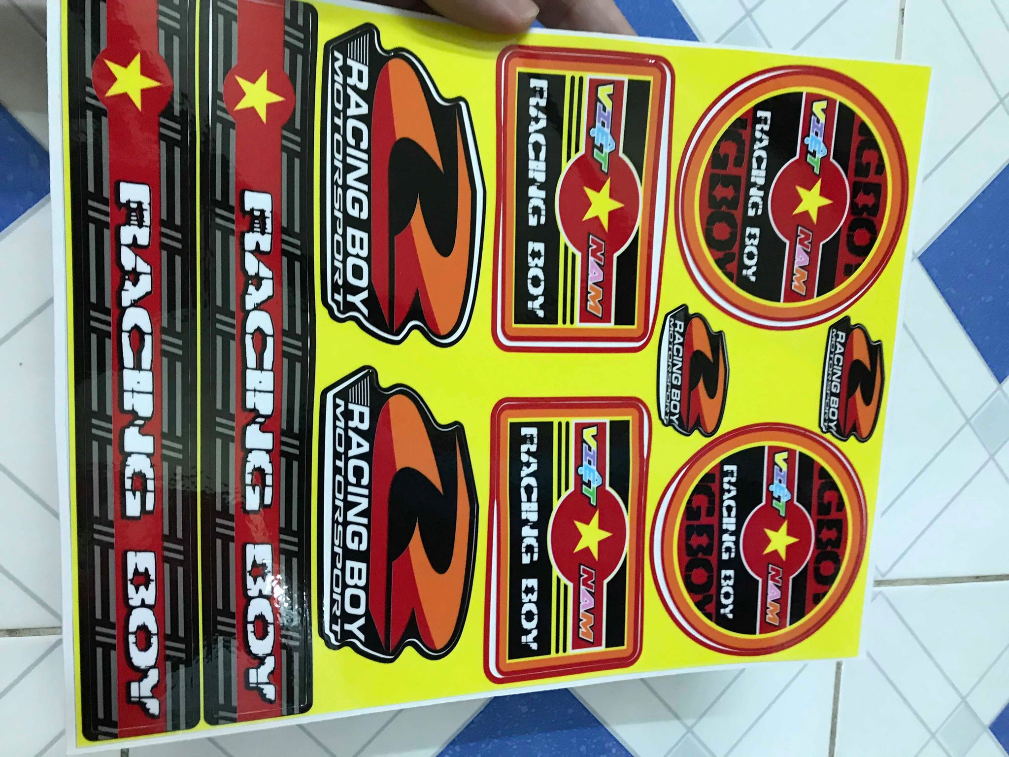 [HCM]SÉT TEM LOGO VIỆT NAM RACING
