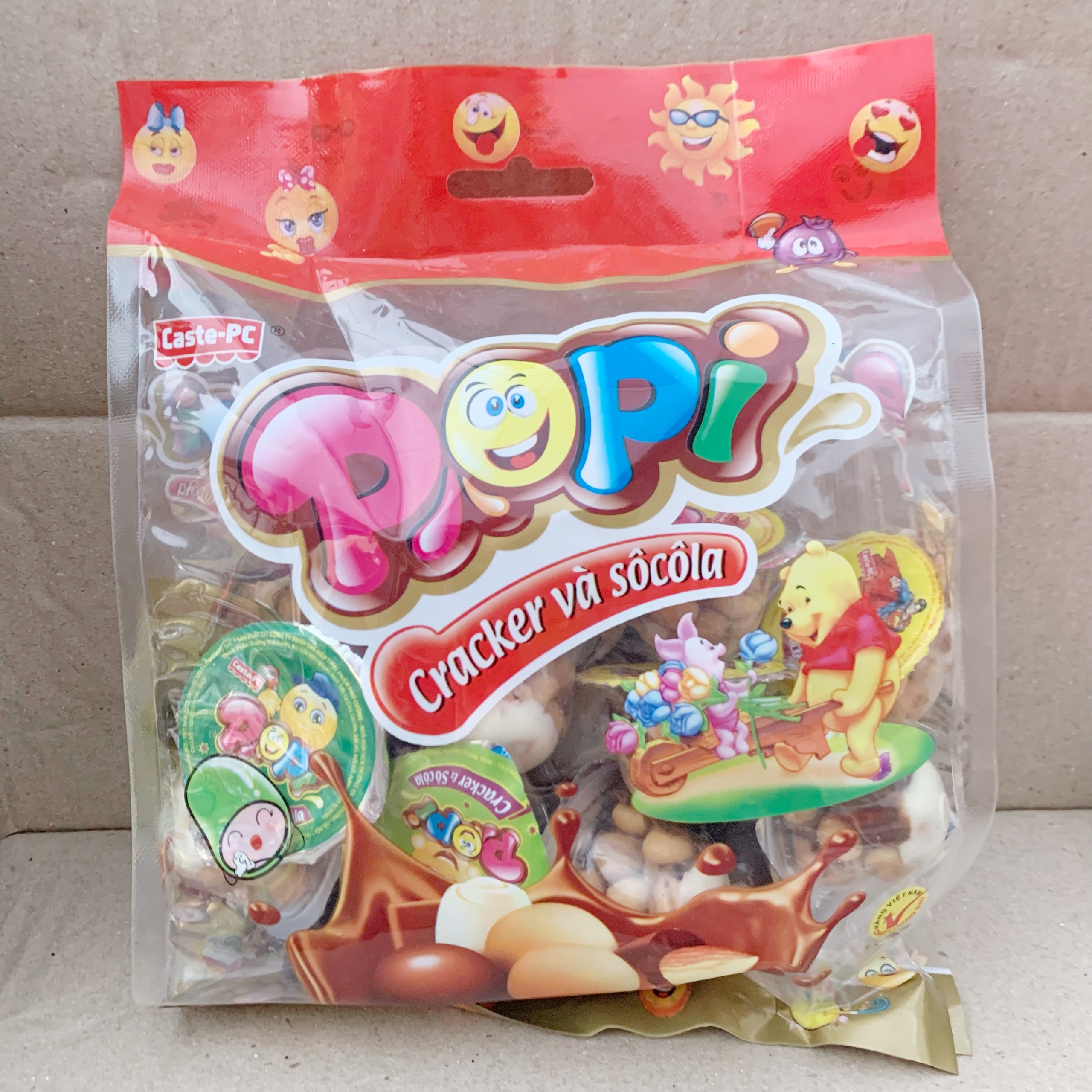 Kẹo Socola Sữa Popi Phú Cường gói 250g