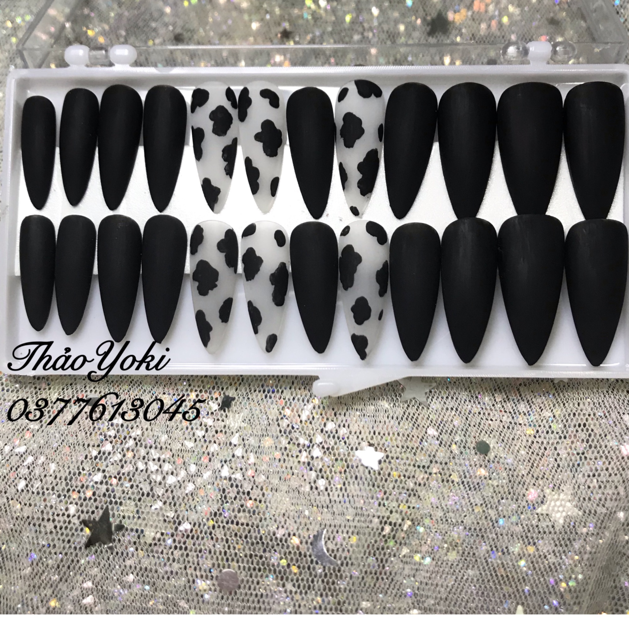 Móng tay giả Nail thiết kế bộ 24 móng-Nailbox