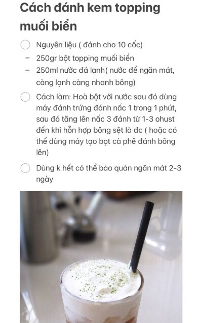 BỘT KEM TOPPING VỊ MUỐI BIỂN 1KG