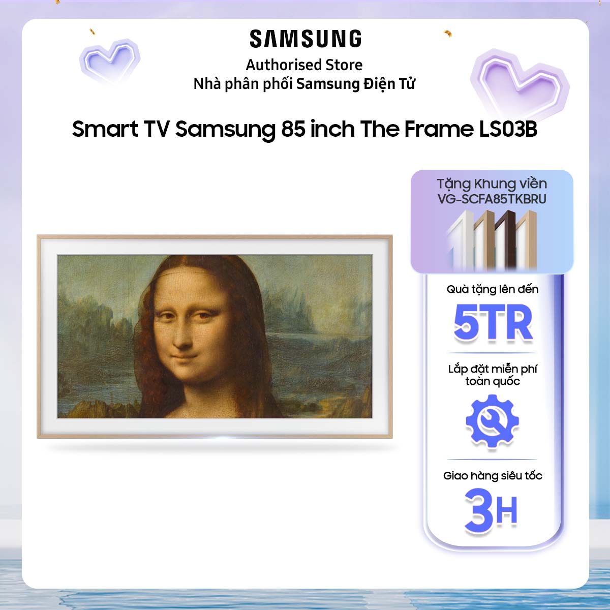 85ls03b - smart tivi samsung khung tranh the frame qled 4k 85 inch qa85ls03b qa85ls03ba 85ls03ba qa85ls03bakxxv