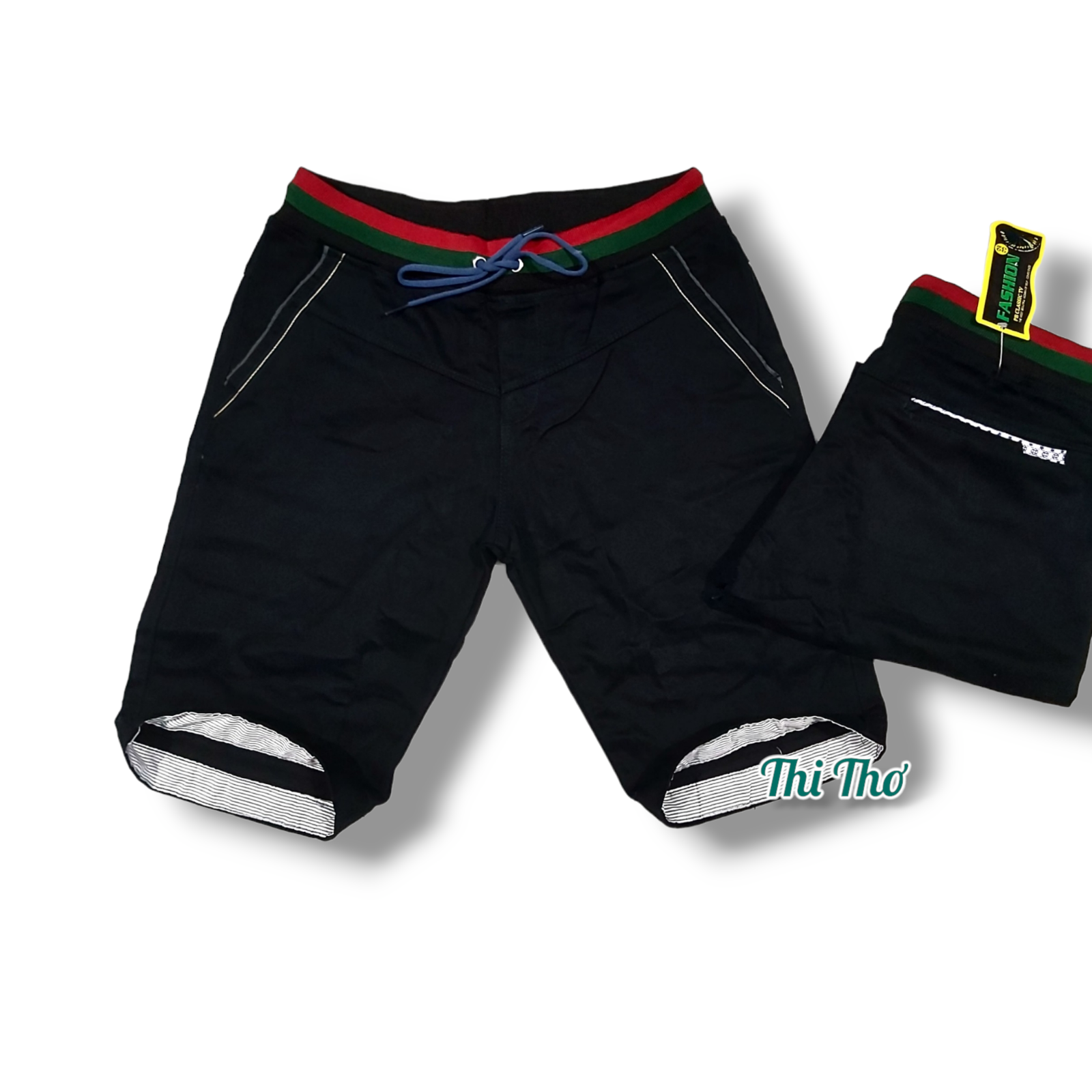 quần sọt kaki nam lưng thun vải co giãn