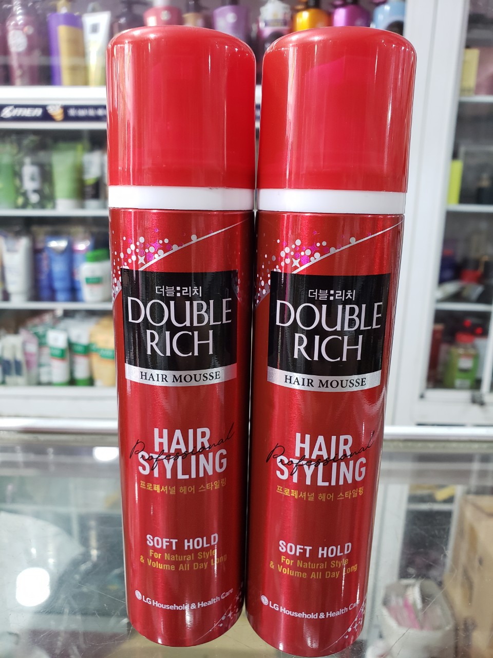 [HCM]Mousse tạo kiểu tóc Double Rich Soft Hold 150ml