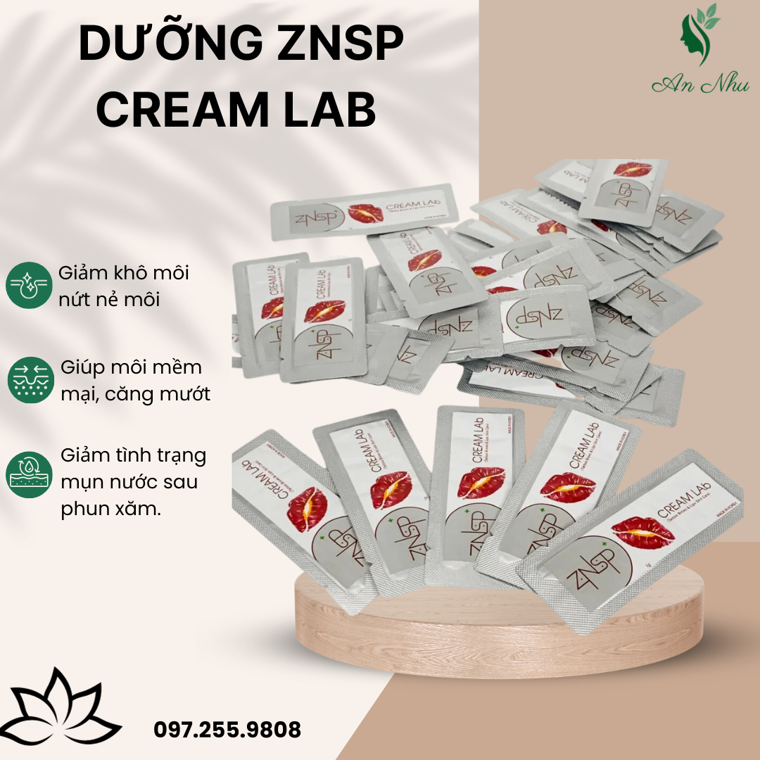Dưỡng gói ZNSP chống mụn nước sau xăm