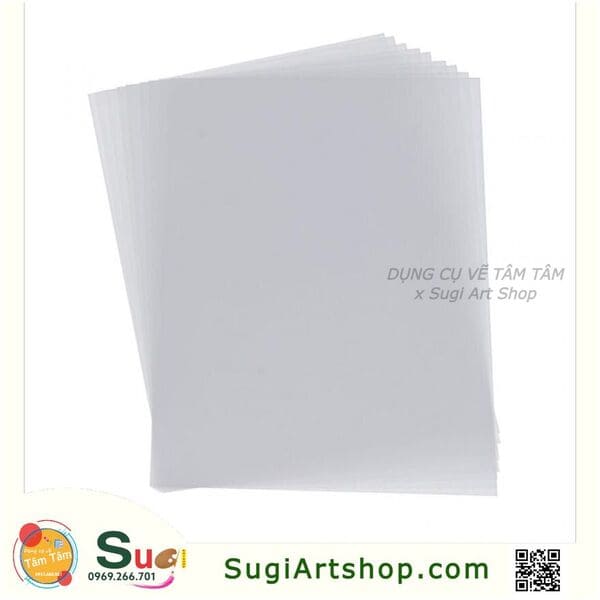 Giấy vẽ SCAN mỏng định lượng 53gsm (xấp 10 tờ)