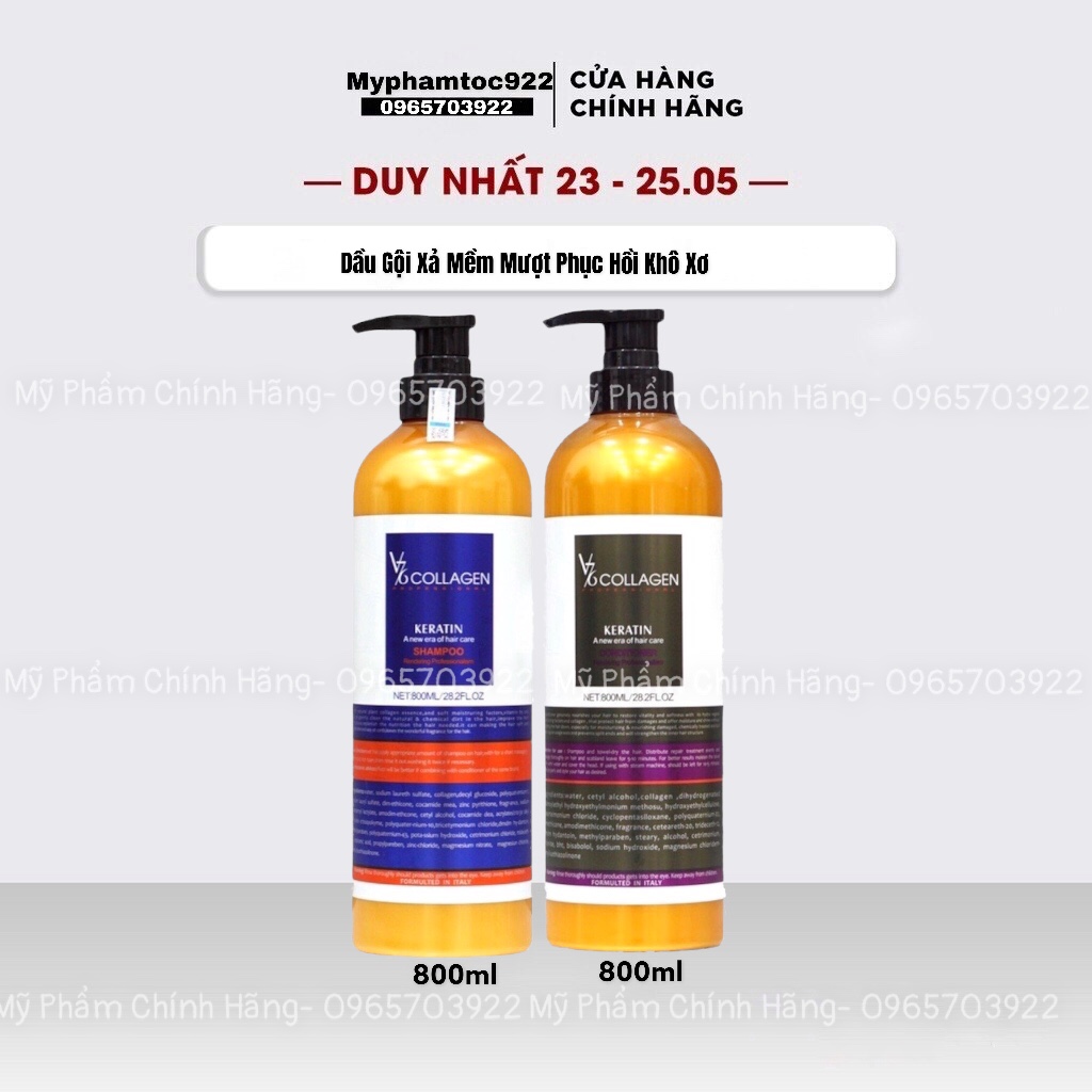 V76 Keratin Collagen Anti-Hair Loss Repair Shampoo 800ml