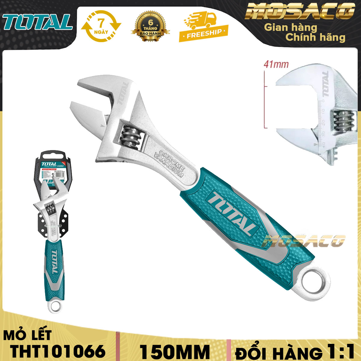 Mine let the portable multi-purpose total THT101066 6inch -12inch. Mine Let made from steel CR-V superhard anti-rust control open milk repair disassemble opening bolt-mosaco