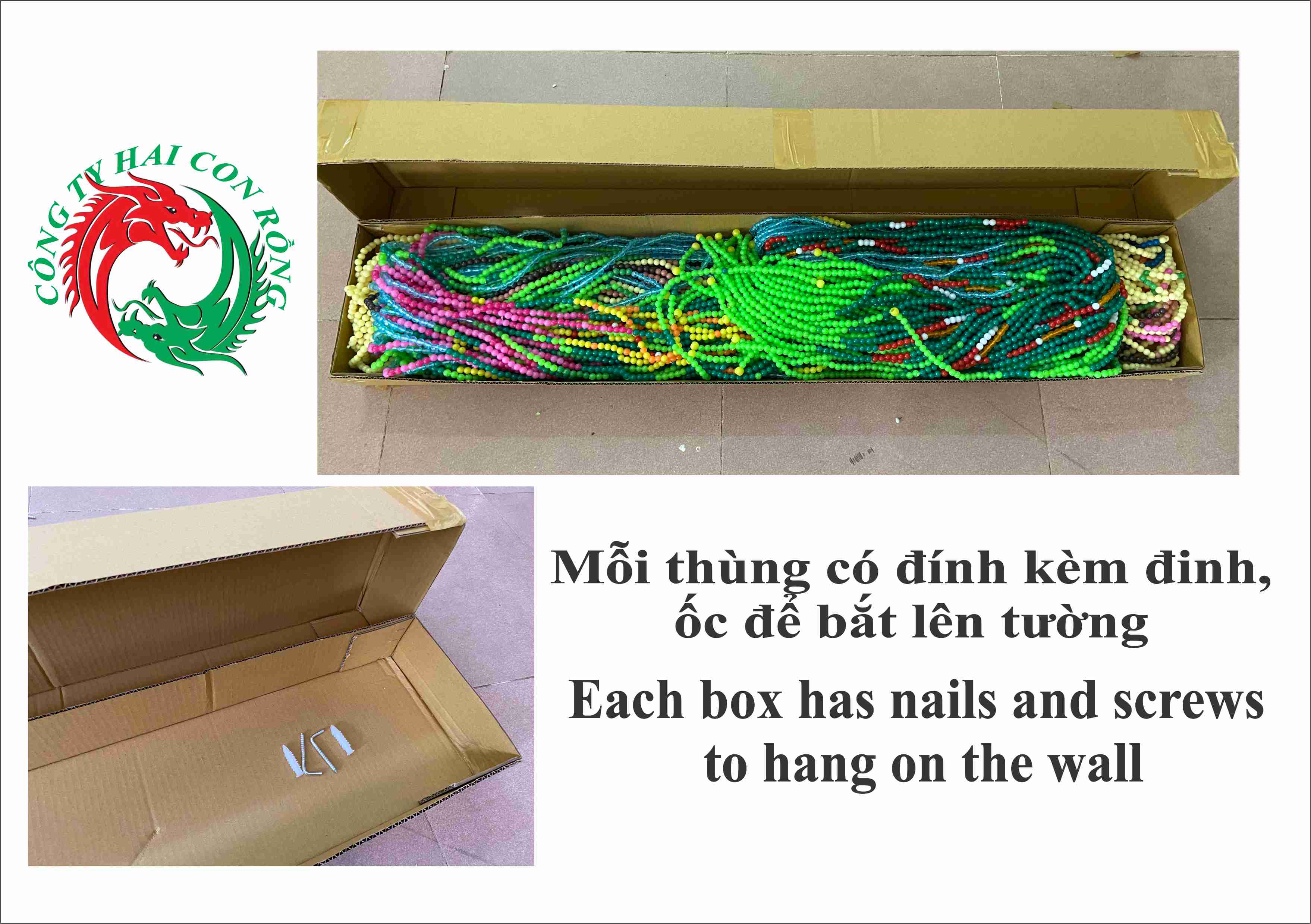 Màn hạt nhựa - Công ty Hai Con Rồng - Code 828 Công Lớn