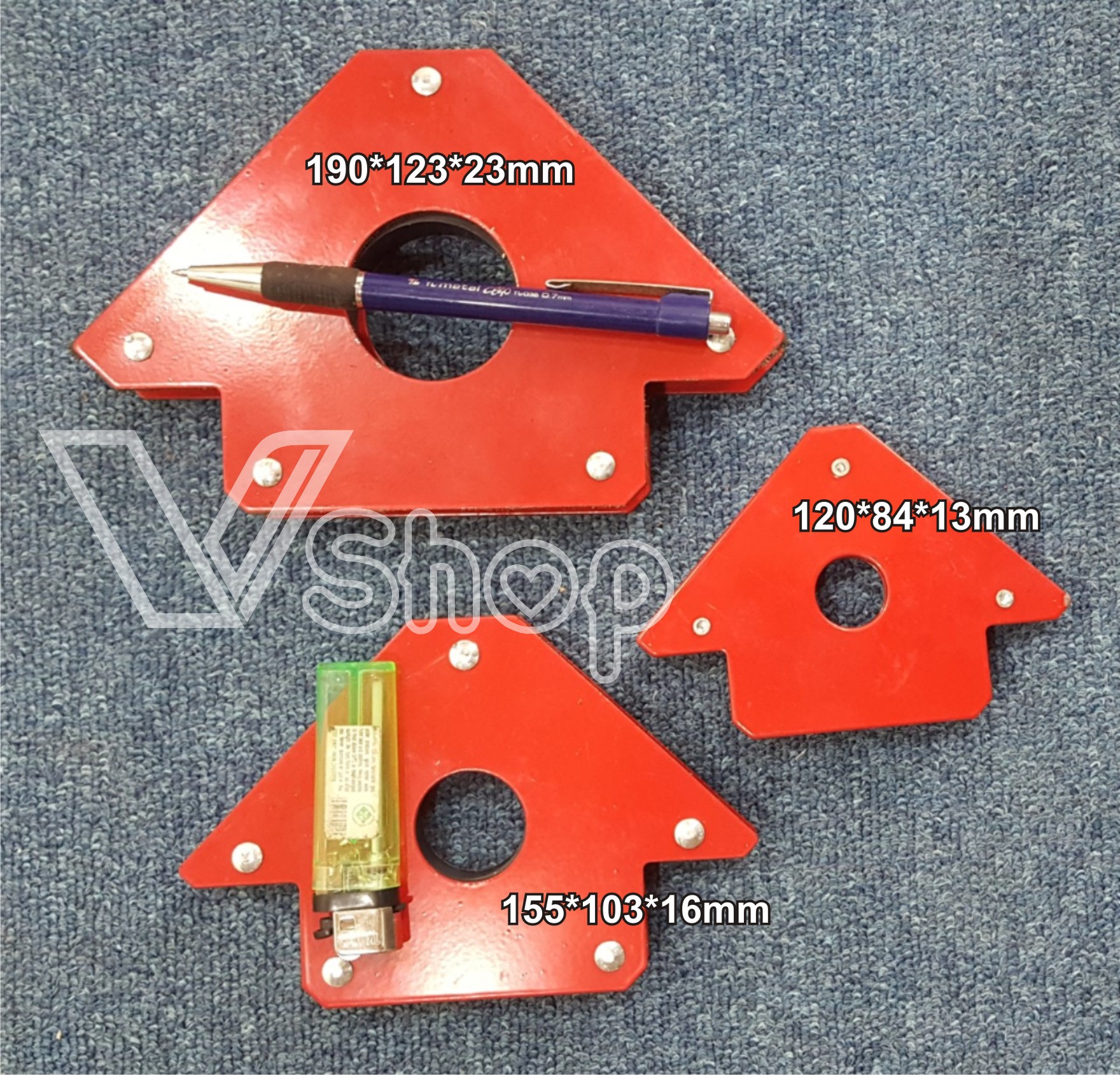 Nam châm định vị, hàn khung sắt loại trung 155mm