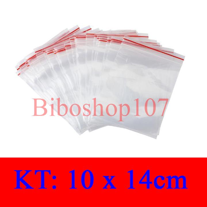 Túi zip sọc đỏ - Túi zipper hàng chất lượng tùy chọn size